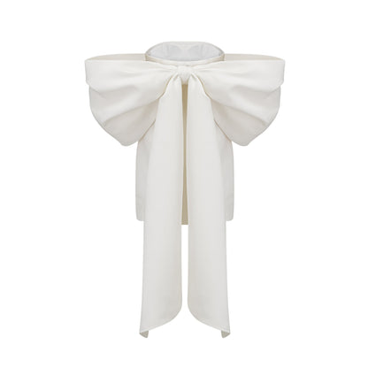 Hélène oversize-bow mini dress - Miss Rosier - Women's Online Boutique
