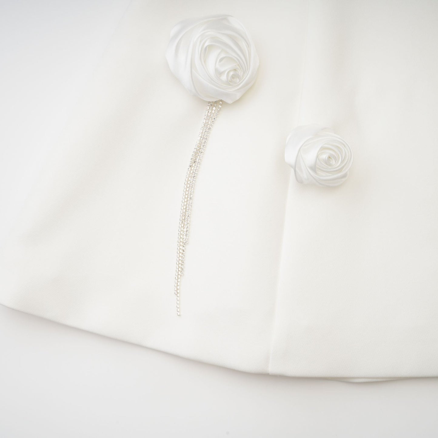 Rosalie white faux-flower mini dress - Miss Rosier - Women's Online Boutique